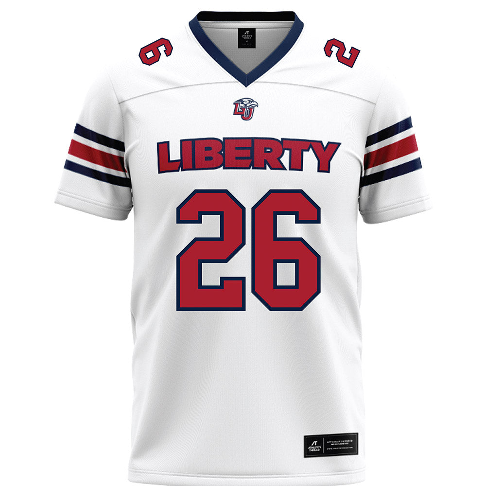Liberty - NCAA Football : Jaylin Belford - White Premium Football Jersey-0