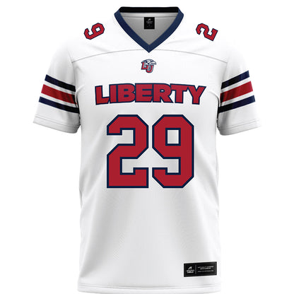 Liberty - NCAA Football : Tony Arnett - White Premium Football Jersey-0