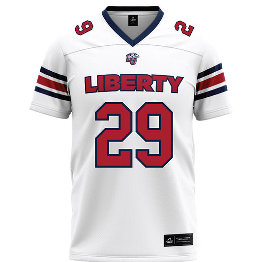 Liberty - NCAA Football : Tony Arnett - White Premium Football Jersey-0
