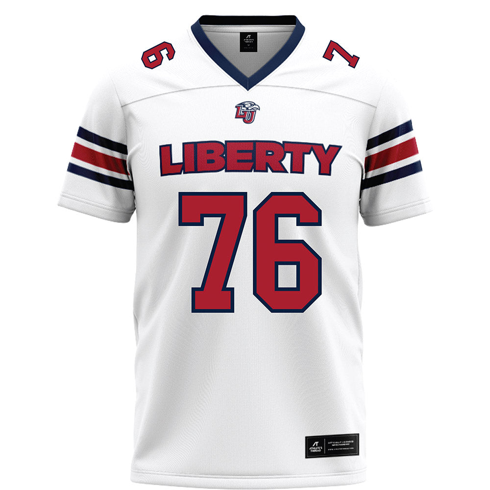 Liberty - NCAA Football : Gabe Smith - White Football Jersey-0