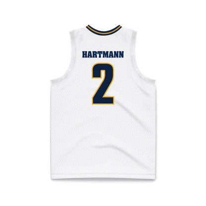 UTC - NCAA Men's Basketball : Sebastian Hartmann - White Basketball Jersey-1