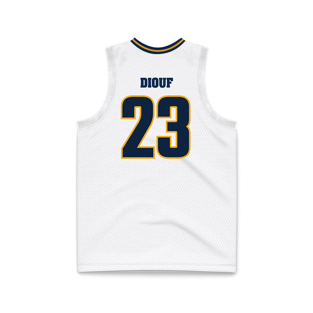 UTC - NCAA Men's Basketball : Latif Diouf - White Basketball Jersey-1