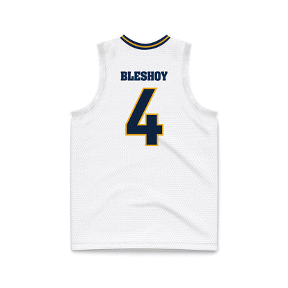 UTC - NCAA Men's Basketball : Zachary Bleshoy - White Basketball Jersey-1