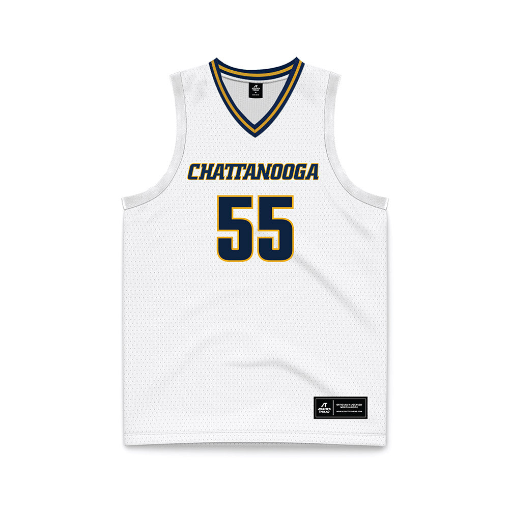 UTC - NCAA Men's Basketball : Parker Robison - White Basketball Jersey-0
