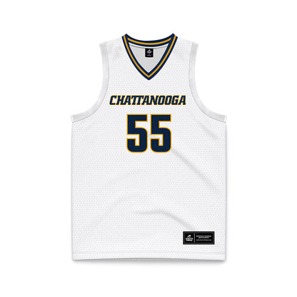 UTC - NCAA Men's Basketball : Parker Robison - White Basketball Jersey-0