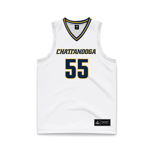 UTC - NCAA Men's Basketball : Parker Robison - White Basketball Jersey-0