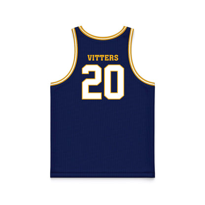 UTC - NCAA Men's Basketball : Liam Vitters - Navy Basketball Jersey-1