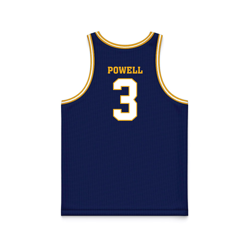 UTC - NCAA Men's Basketball : Tre Powell - Navy Basketball Jersey-1