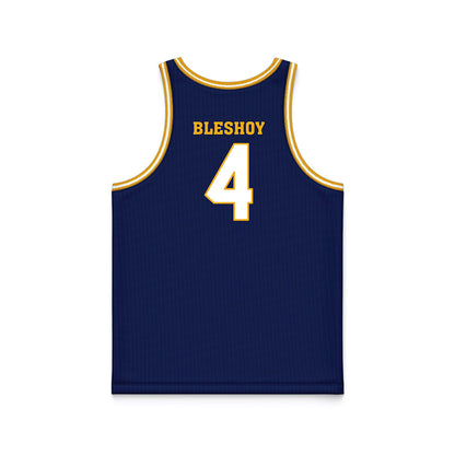UTC - NCAA Men's Basketball : Zachary Bleshoy - Navy Basketball Jersey-1
