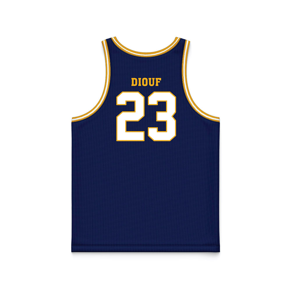 UTC - NCAA Men's Basketball : Latif Diouf - Navy Basketball Jersey-1