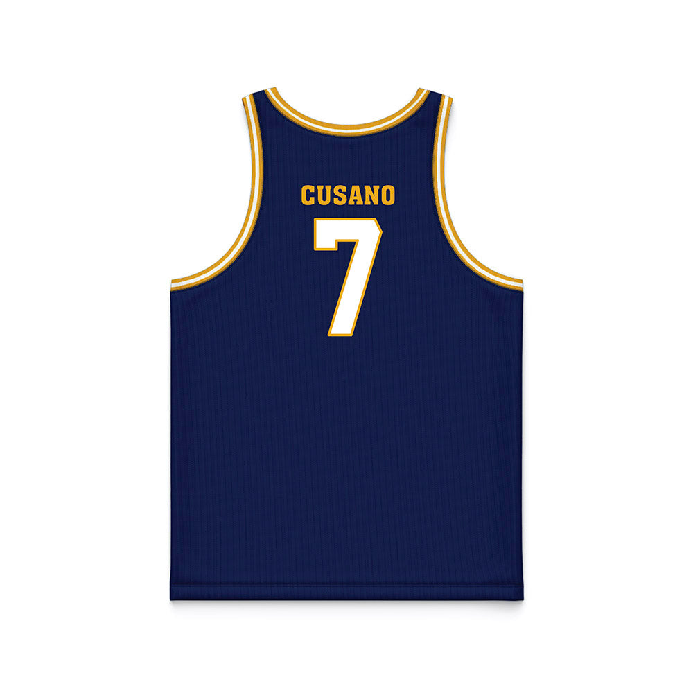 UTC - NCAA Men's Basketball : Sean Cusano - Navy Basketball Jersey-1