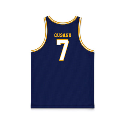 UTC - NCAA Men's Basketball : Sean Cusano - Navy Basketball Jersey-1