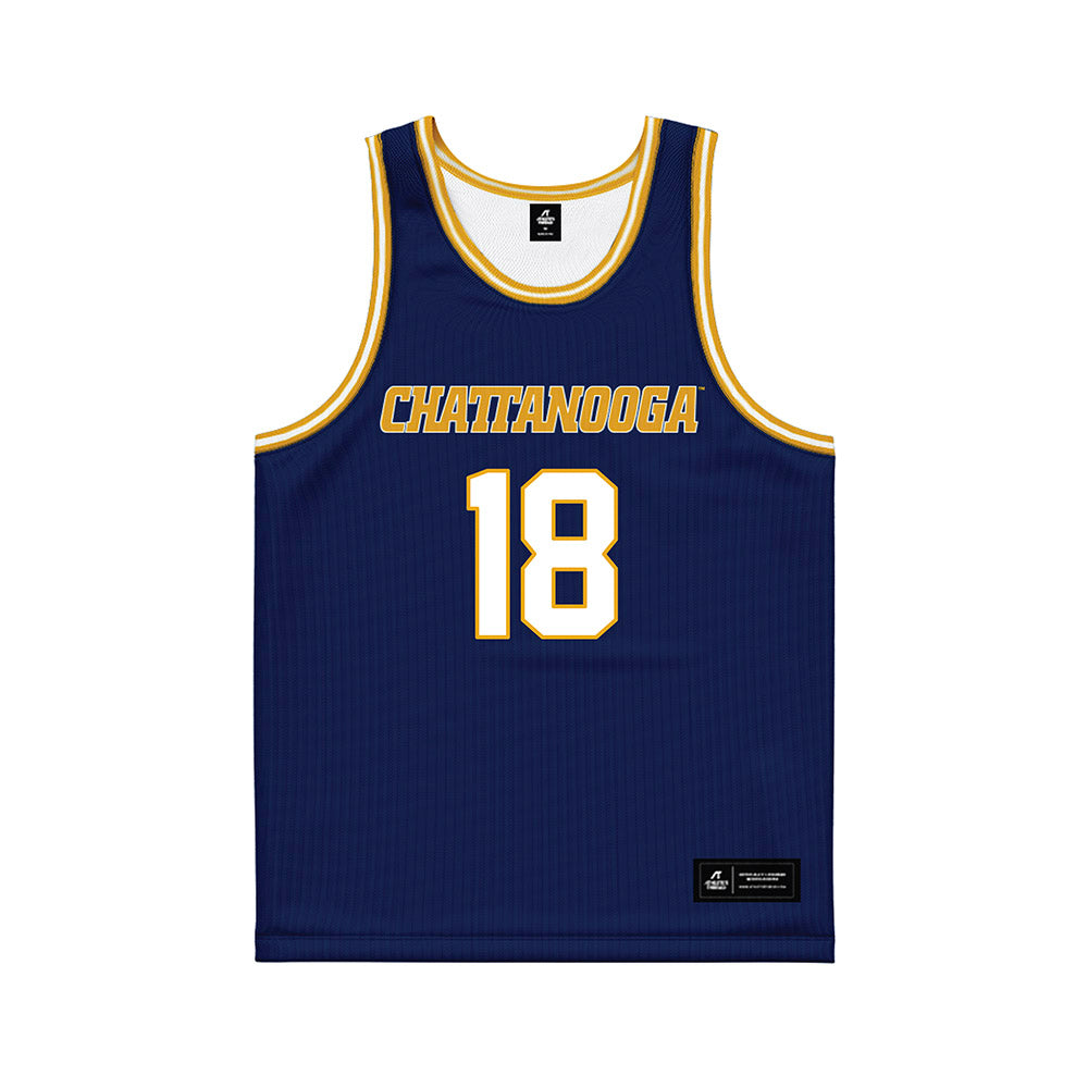 UTC - NCAA Men's Basketball : Yonatan Levy - Navy Basketball Jersey-0