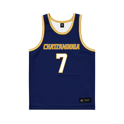 UTC - NCAA Men's Basketball : Sean Cusano - Navy Basketball Jersey-0