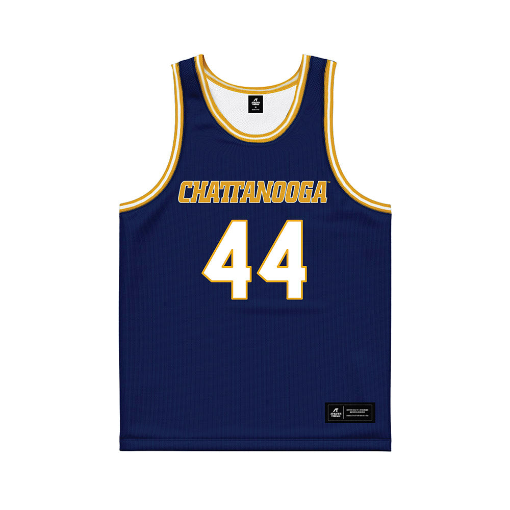 UTC - NCAA Men's Basketball : Tyler Houser - Navy Basketball Jersey-0