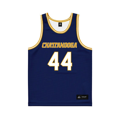 UTC - NCAA Men's Basketball : Tyler Houser - Navy Basketball Jersey-0