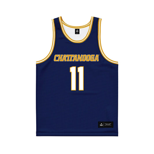 UTC - NCAA Men's Basketball : Billy Smith - Navy Basketball Jersey-0