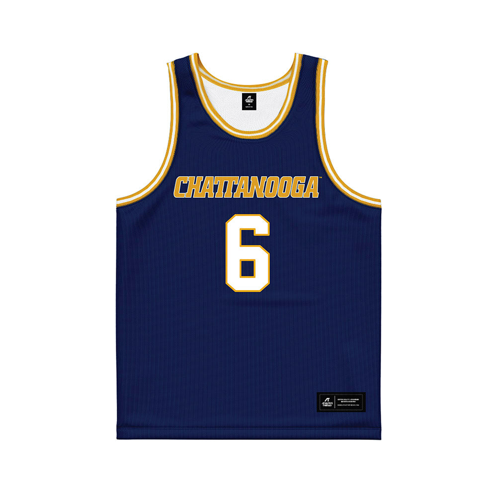 UTC - NCAA Men's Basketball : Caleb Hardaway - Navy Basketball Jersey-0