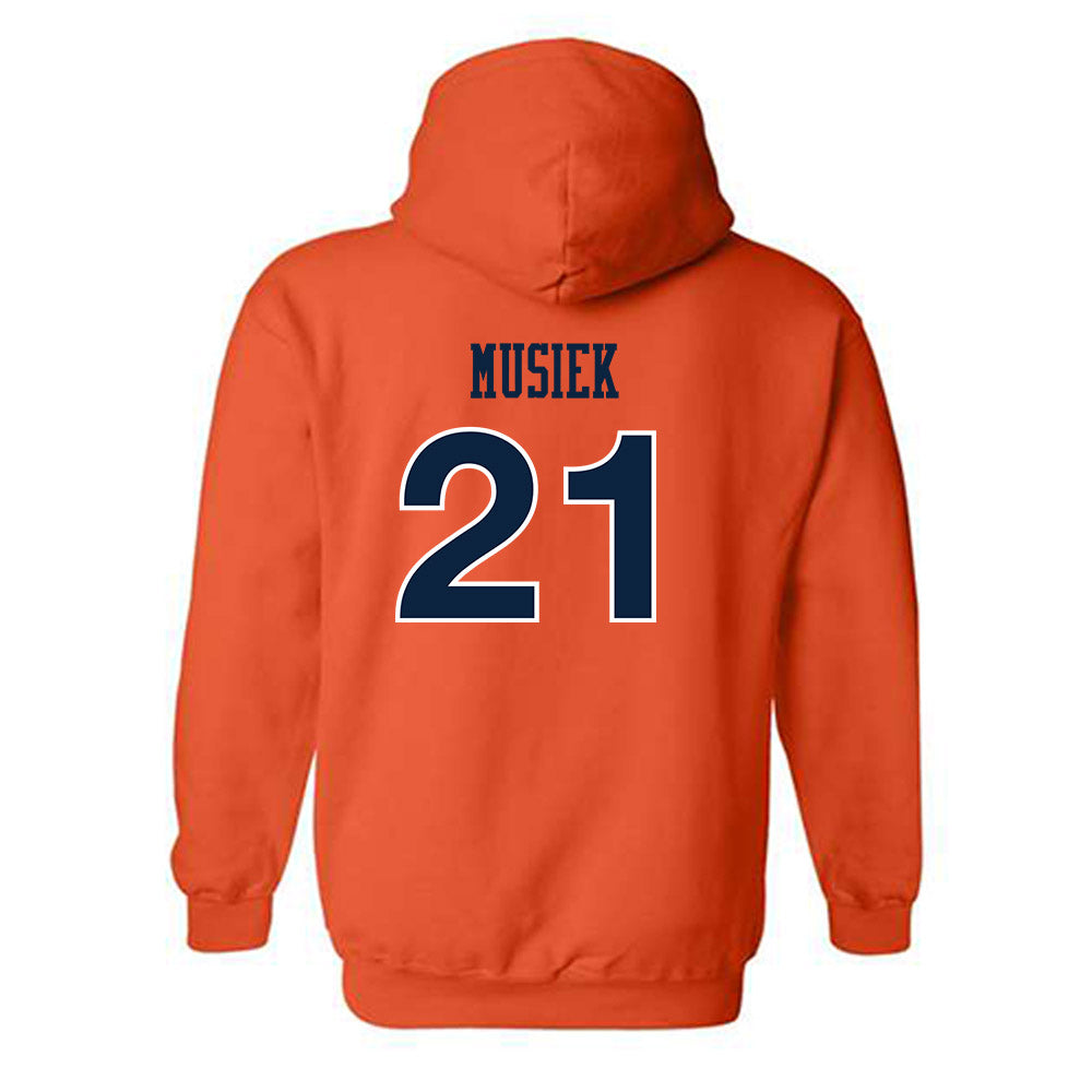 Auburn - NCAA Women's Soccer : Emma Musiek - Replica Shersey Hooded Sweatshirt-1