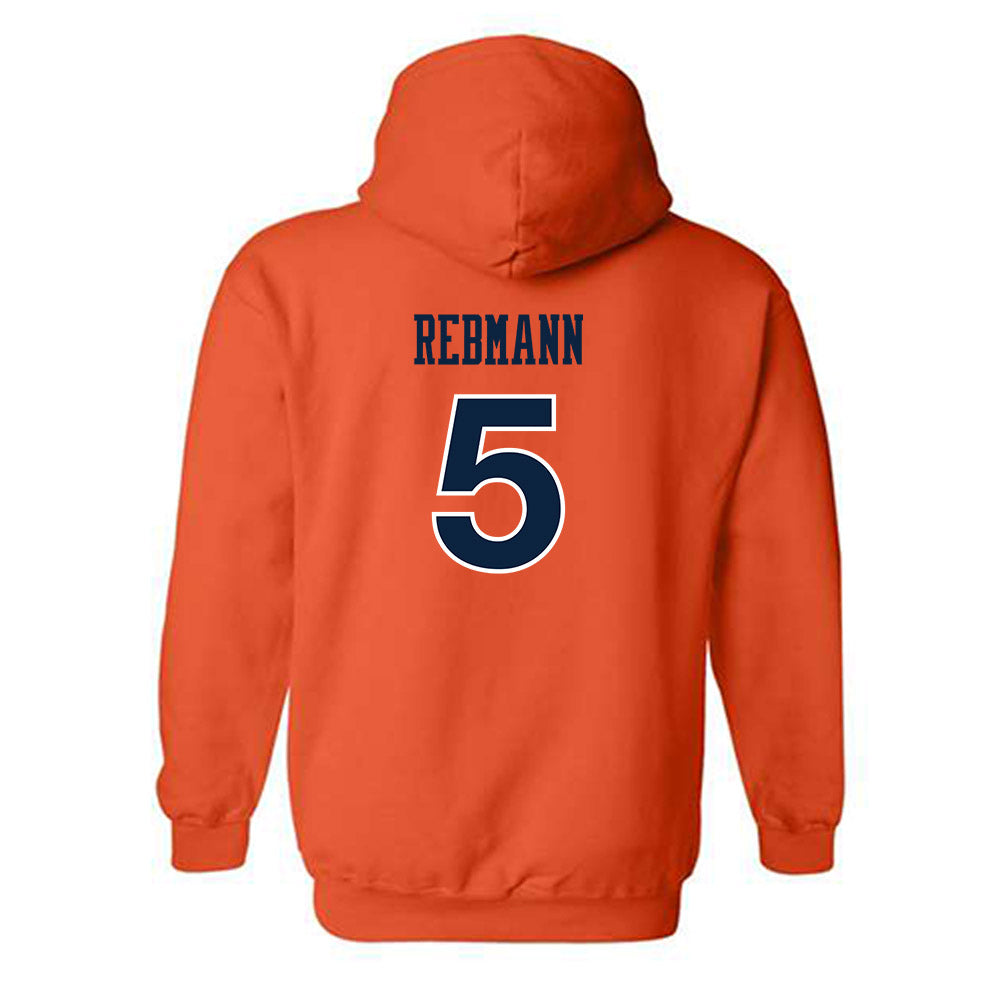 Auburn - NCAA Women's Soccer : Ellie Rebmann - Replica Shersey Hooded Sweatshirt-1