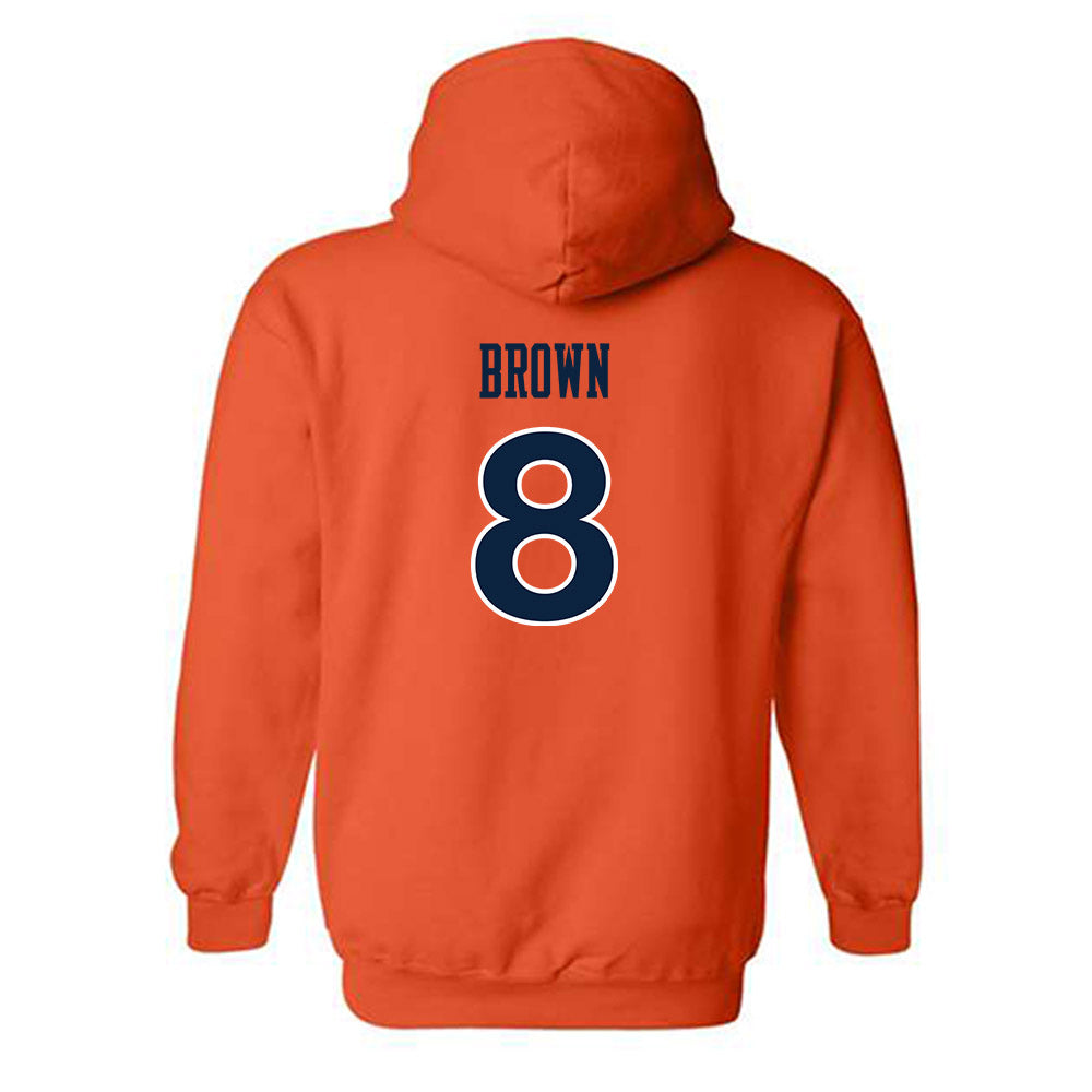 Auburn - NCAA Women's Soccer : Gracie Brown - Replica Shersey Hooded Sweatshirt-1
