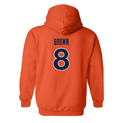 Auburn - NCAA Women's Soccer : Gracie Brown - Replica Shersey Hooded Sweatshirt-1