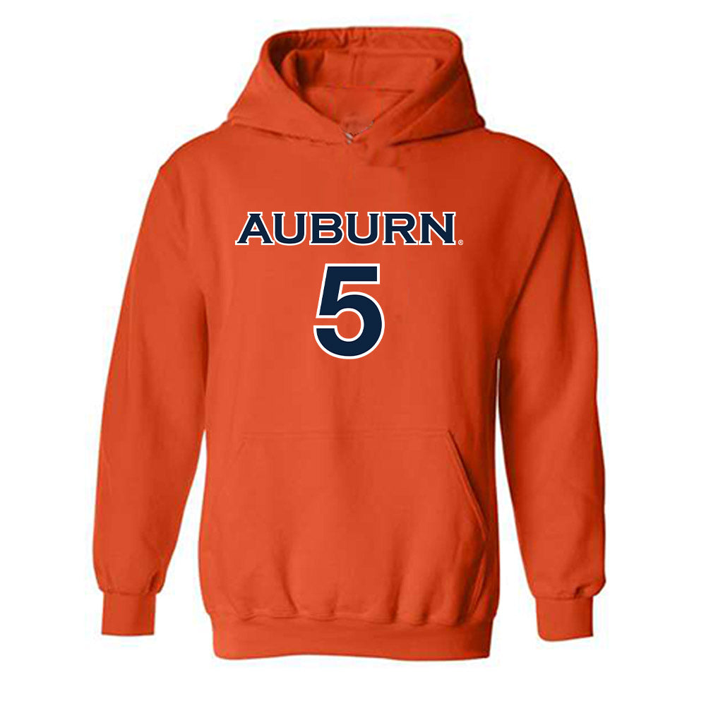 Auburn - NCAA Women's Soccer : Ellie Rebmann - Replica Shersey Hooded Sweatshirt-0
