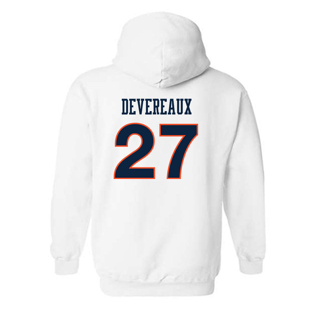 Auburn - NCAA Women's Soccer : Lileah Devereaux - Replica Shersey Hooded Sweatshirt-1