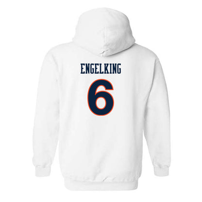 Auburn - NCAA Women's Soccer : Holly Engelking - Replica Shersey Hooded Sweatshirt-1