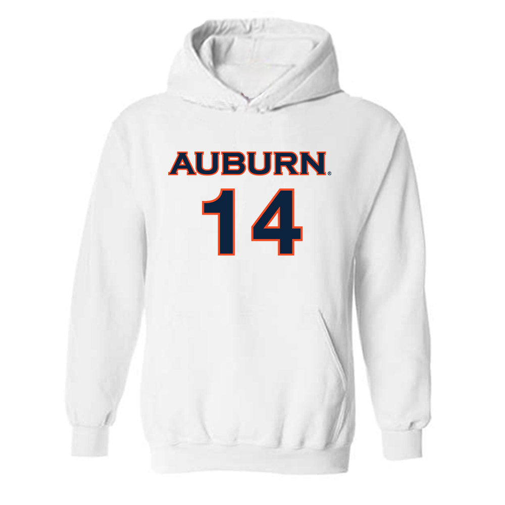 Auburn - NCAA Women's Soccer : Clara Casajuana - Replica Shersey Hooded Sweatshirt-0