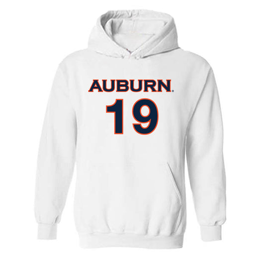 Auburn - NCAA Women's Soccer : Kennedy Husbands - Replica Shersey Hooded Sweatshirt-0