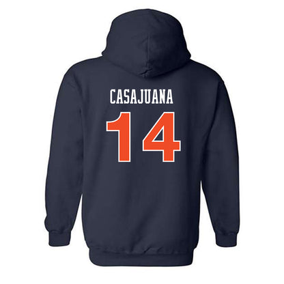Auburn - NCAA Women's Soccer : Clara Casajuana - Replica Shersey Hooded Sweatshirt-1