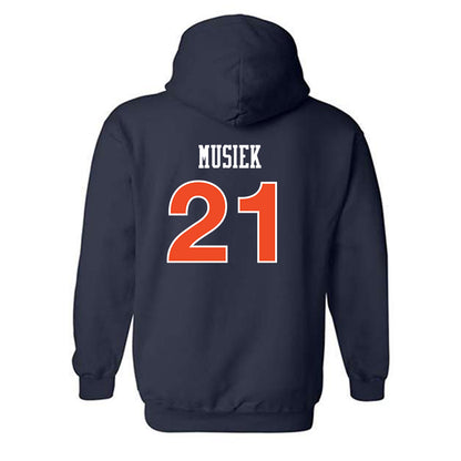 Auburn - NCAA Women's Soccer : Emma Musiek - Replica Shersey Hooded Sweatshirt-1