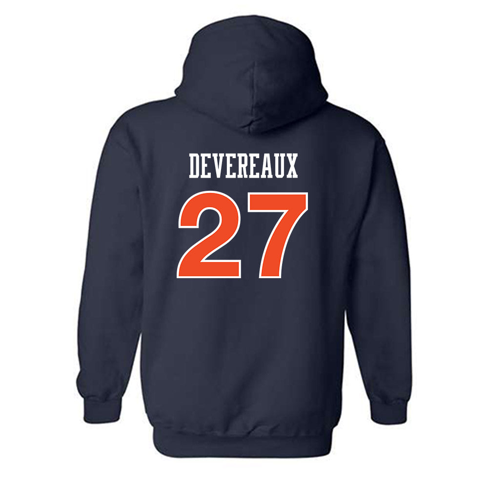 Auburn - NCAA Women's Soccer : Lileah Devereaux - Replica Shersey Hooded Sweatshirt-1