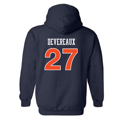 Auburn - NCAA Women's Soccer : Lileah Devereaux - Replica Shersey Hooded Sweatshirt-1