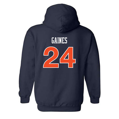 Auburn - NCAA Women's Soccer : Aurora Gaines - Replica Shersey Hooded Sweatshirt-1