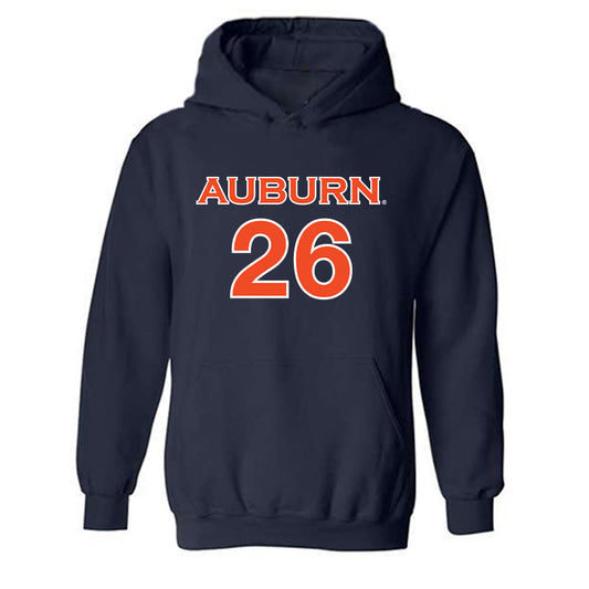 Auburn - NCAA Women's Soccer : Emily Edwards - Replica Shersey Hooded Sweatshirt-0