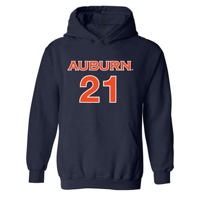 Auburn - NCAA Women's Soccer : Emma Musiek - Replica Shersey Hooded Sweatshirt-0