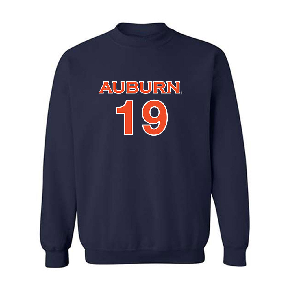 Auburn - NCAA Women's Soccer : Kennedy Husbands - Replica Shersey Crewneck Sweatshirt-0