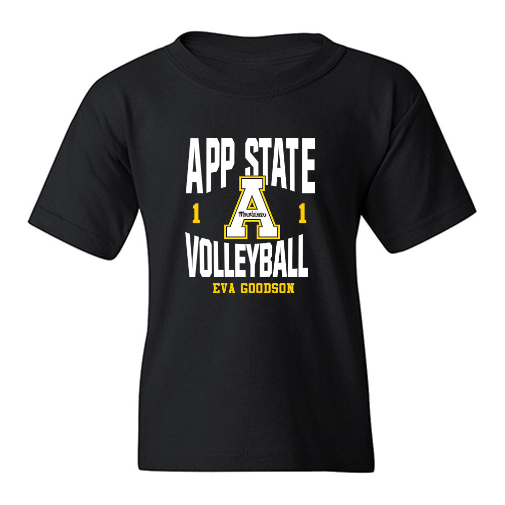 App State - NCAA Women's Volleyball : Eva Goodson - Fashion Shersey Youth T-Shirt-0