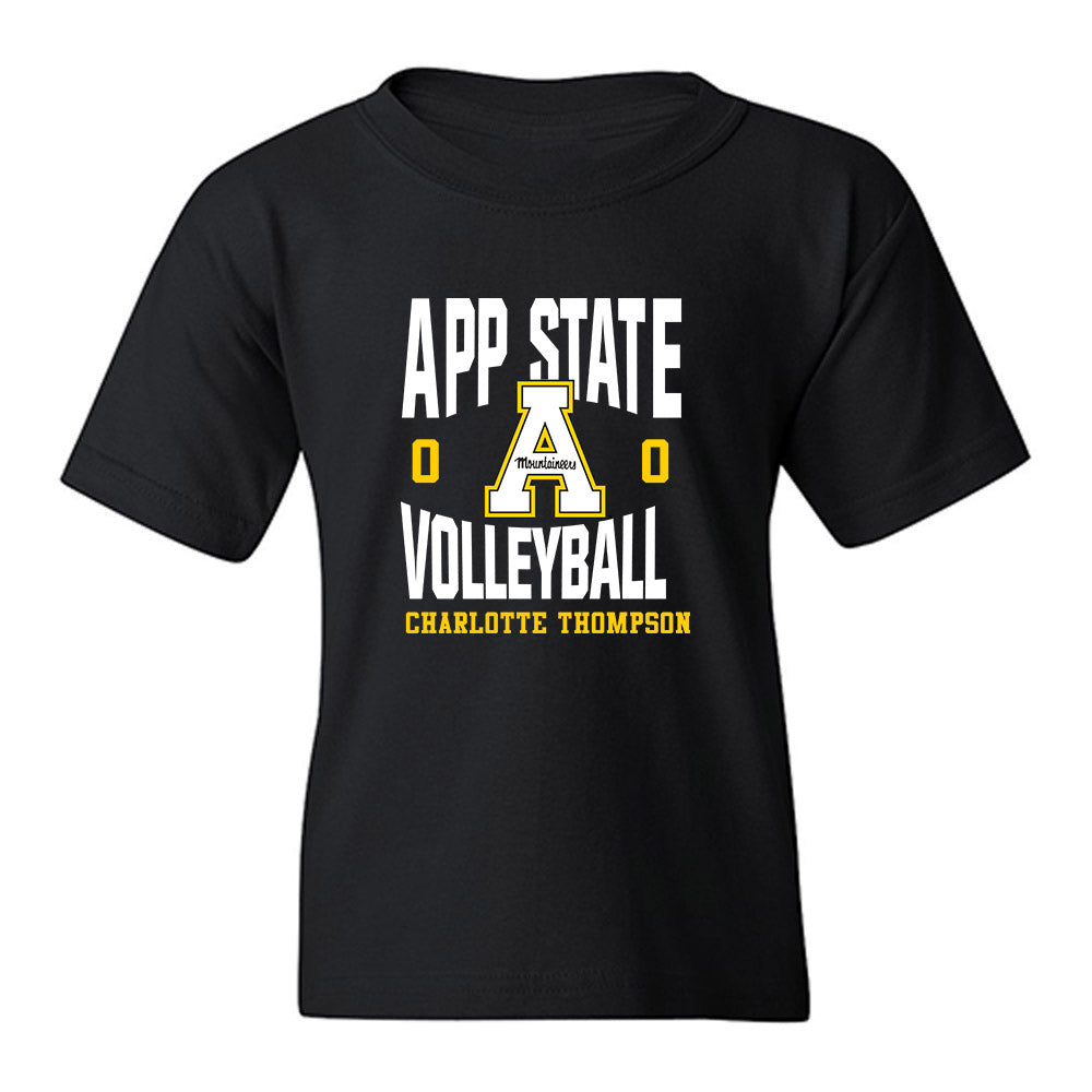 App State - NCAA Women's Volleyball : Charlotte Thompson - Fashion Shersey Youth T-Shirt-0