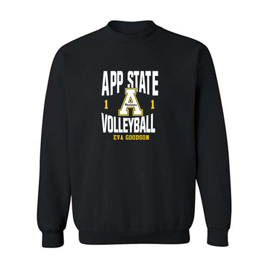 App State - NCAA Women's Volleyball : Eva Goodson - Fashion Shersey Crewneck Sweatshirt-0