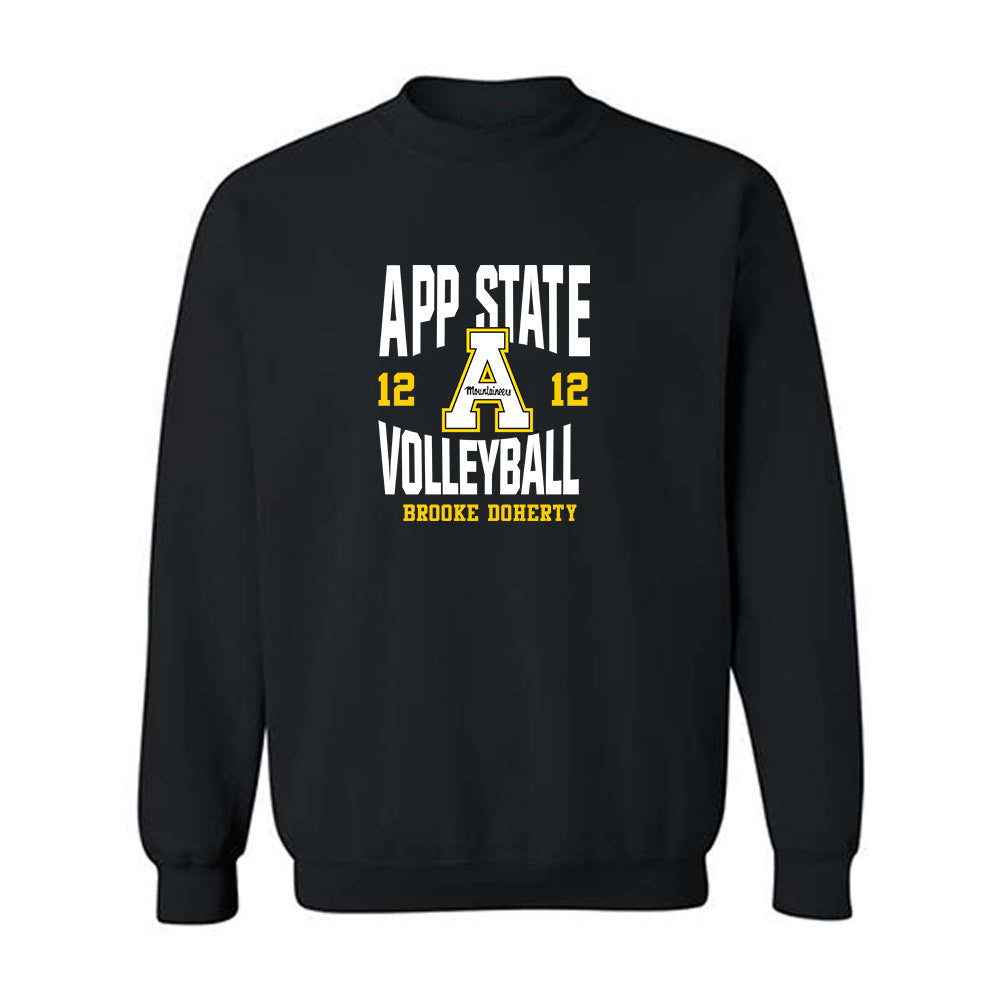 App State - NCAA Women's Volleyball : Brooke Doherty - Fashion Shersey Crewneck Sweatshirt-0