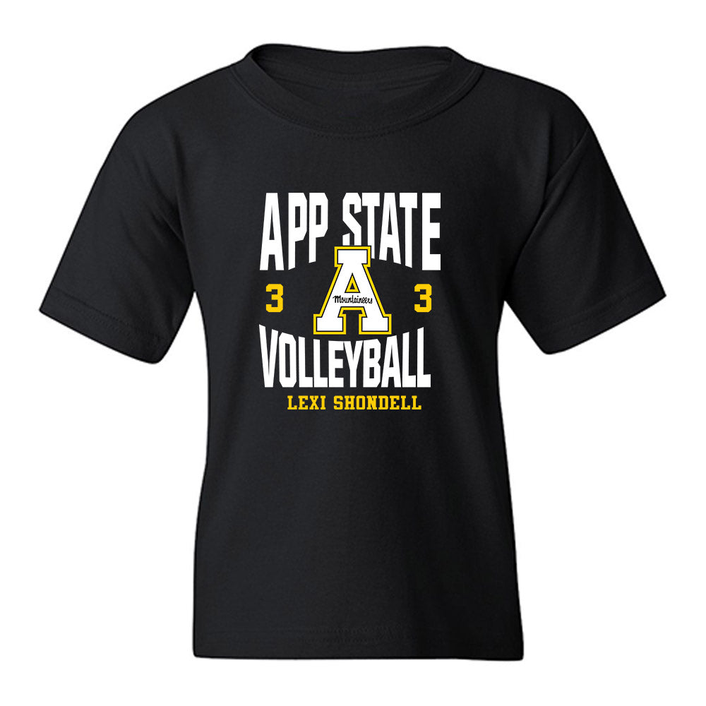 App State - NCAA Women's Volleyball : Lexi Shondell - Fashion Shersey Youth T-Shirt-0