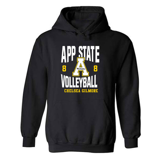 App State - NCAA Women's Volleyball : Chelsea Gilmore - Fashion Shersey Hooded Sweatshirt-0