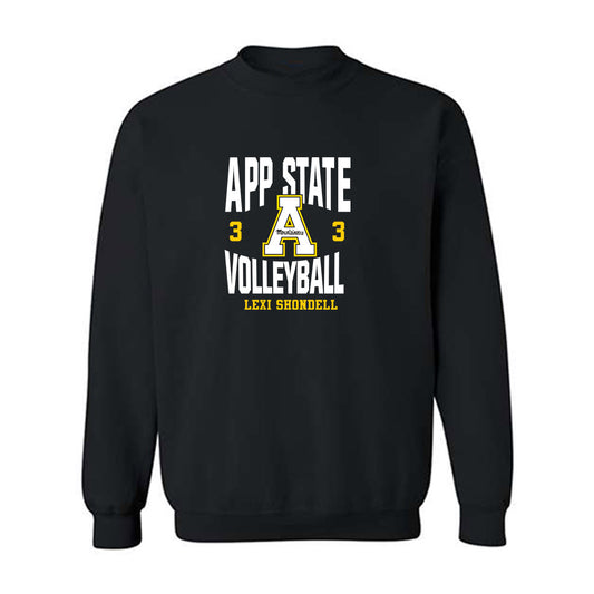 App State - NCAA Women's Volleyball : Lexi Shondell - Fashion Shersey Crewneck Sweatshirt-0