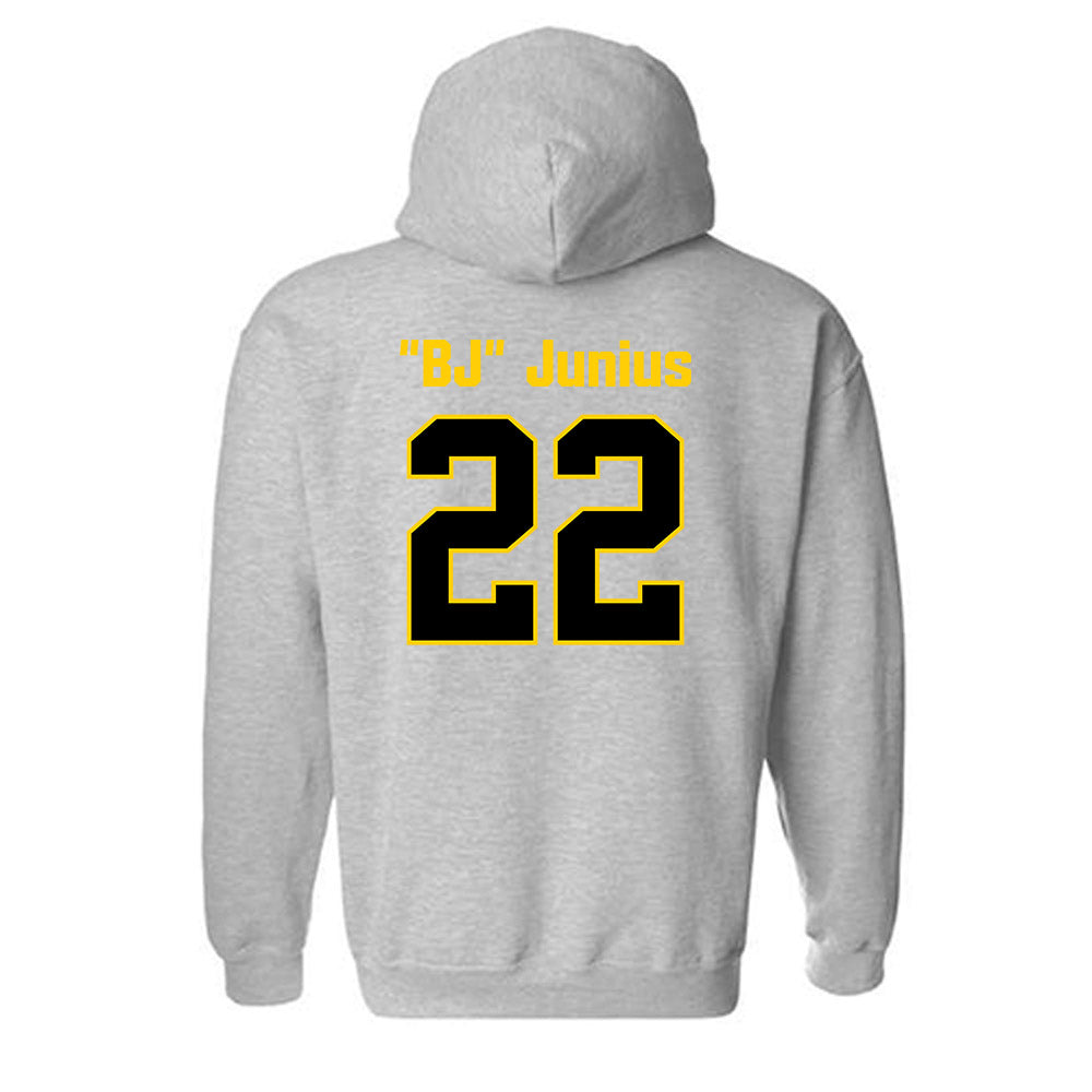 App State - NCAA Football : Bryant "BJ" Junius - Classic Shersey Hooded Sweatshirt-1