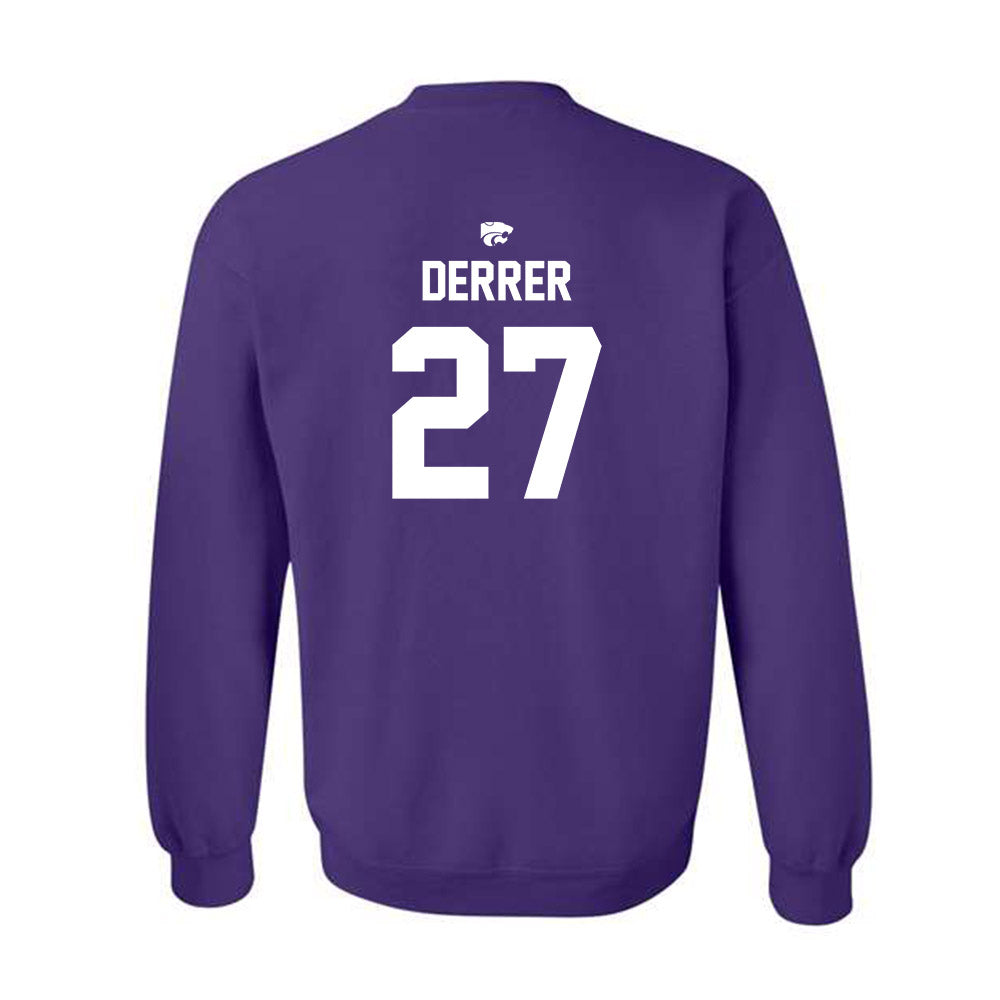 Kansas State - NCAA Women's Volleyball : Ellah Derrer - Replica Shersey Crewneck Sweatshirt-1