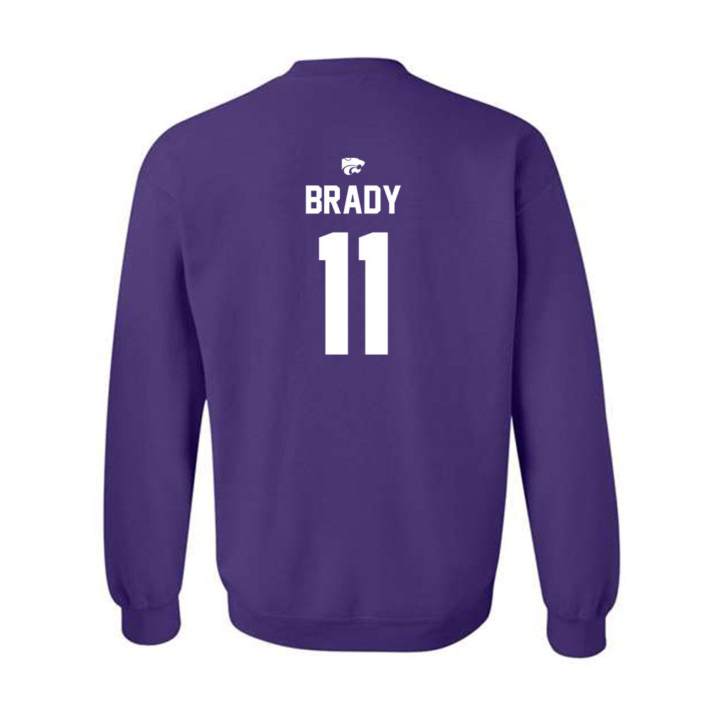 Kansas State - NCAA Women's Volleyball : Skylar Brady - Replica Shersey Crewneck Sweatshirt-1