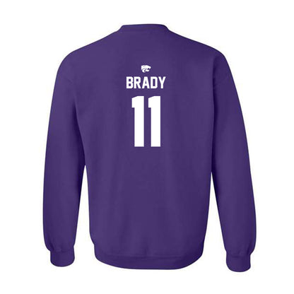 Kansas State - NCAA Women's Volleyball : Skylar Brady - Replica Shersey Crewneck Sweatshirt-1